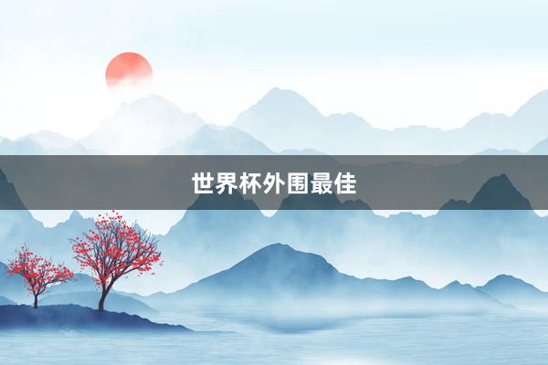 世界杯外围最佳